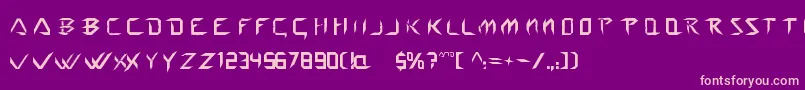 Подробнее о шрифте Wolverine Шрифт Wolverine – розовые шрифты на фиолетовом фоне