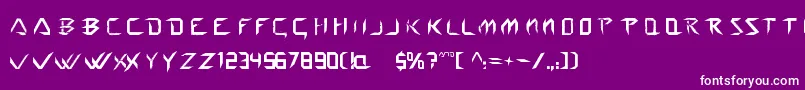 Wolverine Font – White Fonts on Purple Background