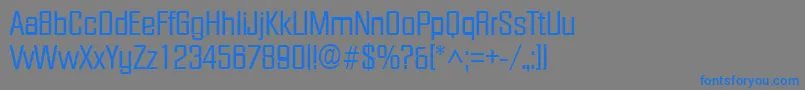 FacetRegular Font – Blue Fonts on Gray Background