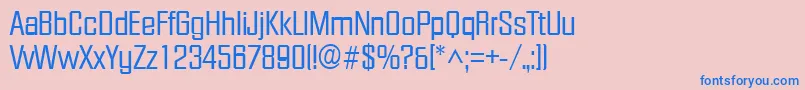 FacetRegular Font – Blue Fonts on Pink Background