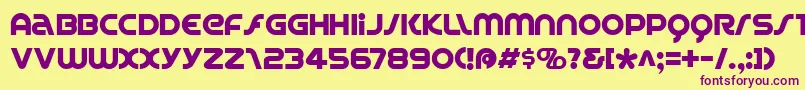 Spinc Font – Purple Fonts on Yellow Background
