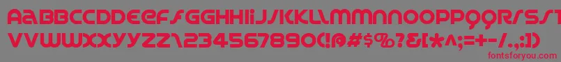 Spinc-Schriftart – Rote Schriften auf grauem Hintergrund