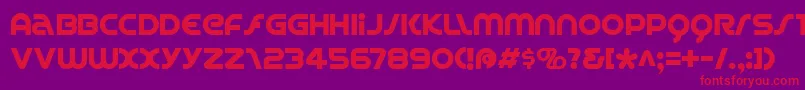Spinc Font – Red Fonts on Purple Background