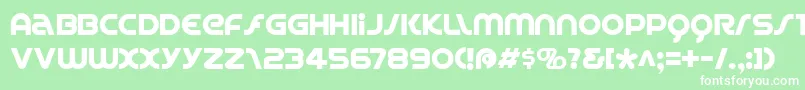 フォントSpinc – 緑の背景に白い文字