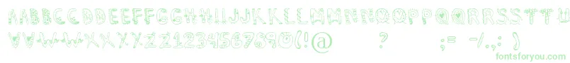 Więcej informacji o czcionce Dennealiens Czcionka Dennealiens – zielone czcionki
