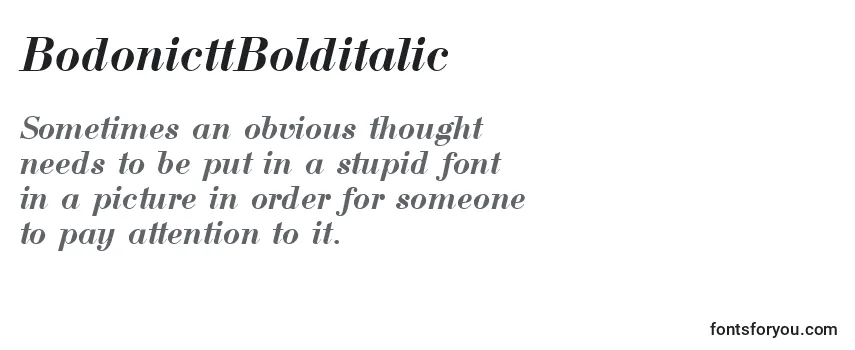 BodonicttBolditalic Font