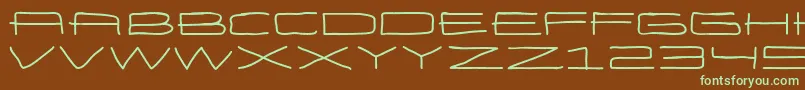 Подробнее о шрифте EneasexpandedBold Шрифт EneasexpandedBold – зелёные шрифты на коричневом фоне