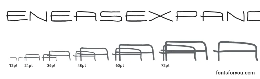 Размеры шрифта EneasexpandedBold (49508)
