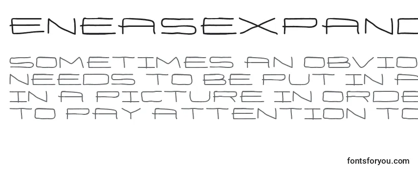 Review of the EneasexpandedBold (49508) Font