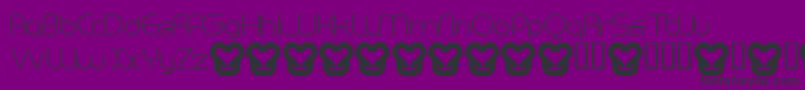 MegalomaniaNormal Font – Black Fonts on Purple Background