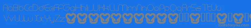 Шрифт MegalomaniaNormal – серые шрифты на синем фоне