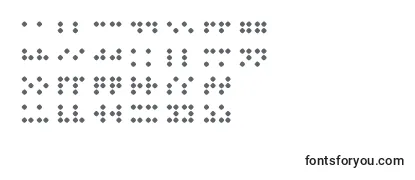Schriftart Braillenum