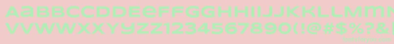 SyncopateBold Font – Green Fonts on Pink Background