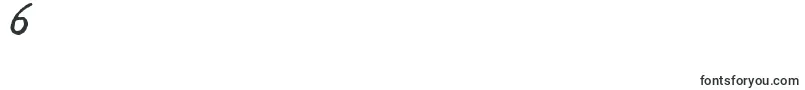 フォントZaiSmithCoronagalaxietypewriter – フォント数字6