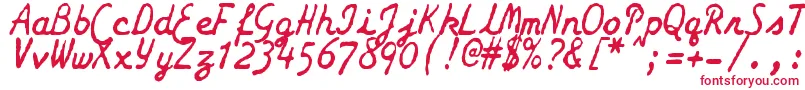 ZaiSmithCoronagalaxietypewriter Font – Red Fonts
