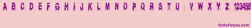 Ghostbayou Font – Purple Fonts on Pink Background