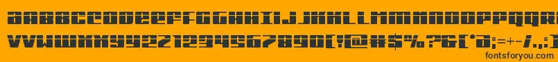 Michigancondlaser Font – Black Fonts on Orange Background