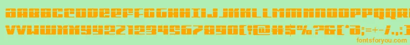 Michigancondlaser Font – Orange Fonts on Green Background