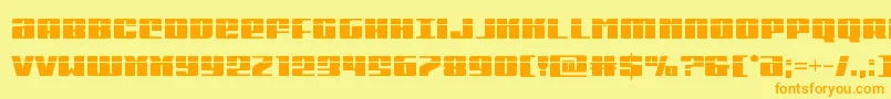 Michigancondlaser Font – Orange Fonts on Yellow Background