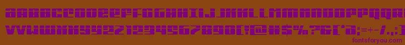 Michigancondlaser Font – Purple Fonts on Brown Background