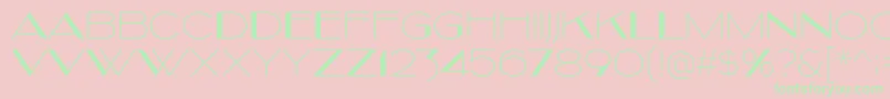 Kilsonburg Font – Green Fonts on Pink Background