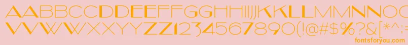 Kilsonburg Font – Orange Fonts on Pink Background