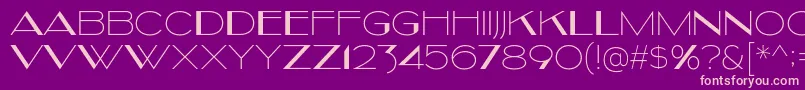 Czcionka Kilsonburg – różowe czcionki na fioletowym tle