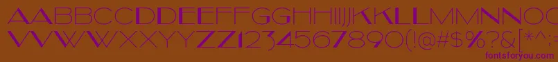 Kilsonburg Font – Purple Fonts on Brown Background
