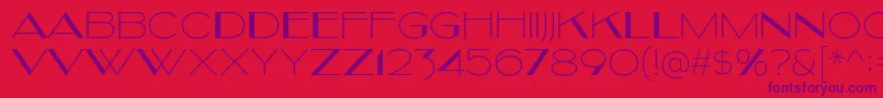 Kilsonburg Font – Purple Fonts on Red Background