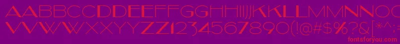 Kilsonburg Font – Red Fonts on Purple Background