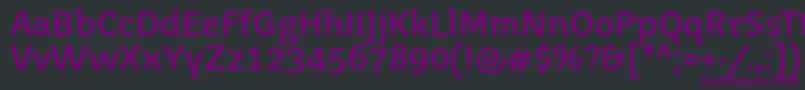 Juvenistext Font – Purple Fonts on Black Background