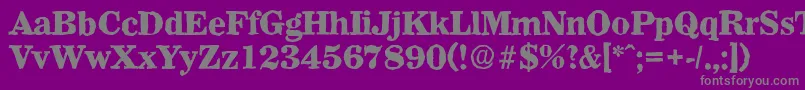 WichitaantiqueXboldRegular Font – Gray Fonts on Purple Background
