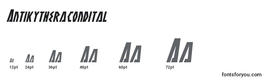 Antikytheracondital Font Sizes