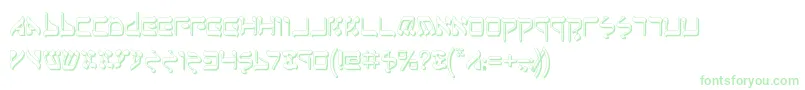 JerusalemShadow Font – Green Fonts on White Background