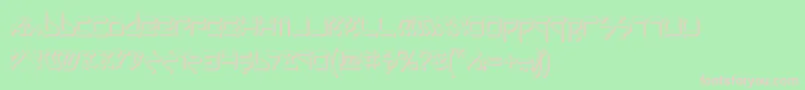 JerusalemShadow Font – Pink Fonts on Green Background