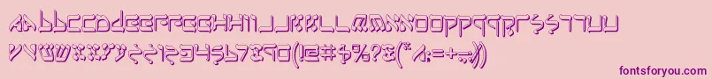 JerusalemShadow Font – Purple Fonts on Pink Background