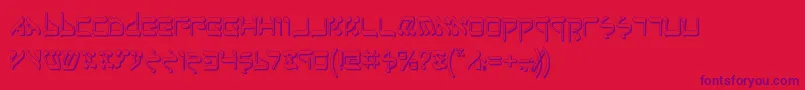 JerusalemShadow Font – Purple Fonts on Red Background