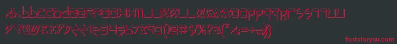 JerusalemShadow Font – Red Fonts on Black Background