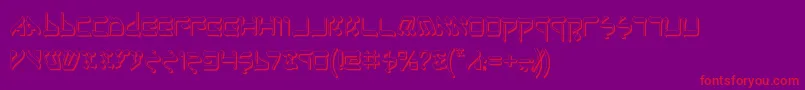 JerusalemShadow Font – Red Fonts on Purple Background