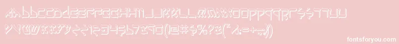 JerusalemShadow Font – White Fonts on Pink Background