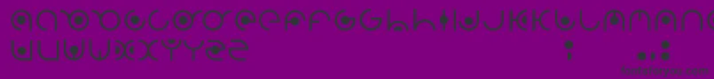 Radion Font – Black Fonts on Purple Background