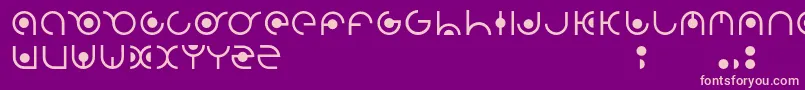 Radion Font – Pink Fonts on Purple Background