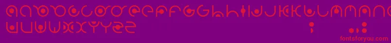 Radion Font – Red Fonts on Purple Background