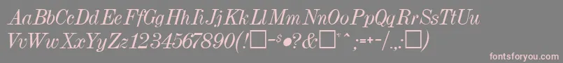 DrumlinRegular Font – Pink Fonts on Gray Background