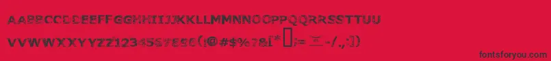 Fonttoachainsaw Font – Black Fonts on Red Background