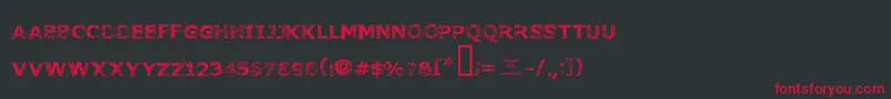 Fonttoachainsaw Font – Red Fonts on Black Background