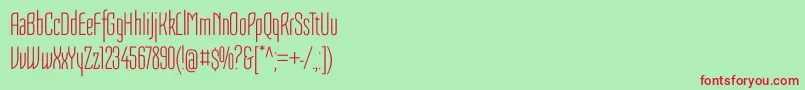 TulpenoneRegular Font – Red Fonts on Green Background
