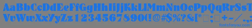 GlenysDisplaySsi Font – Blue Fonts on Gray Background