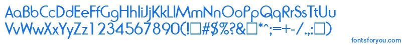 Шрифт RondaRegular – синие шрифты