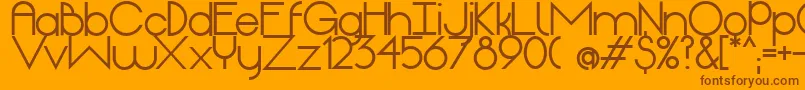OriginExtrabold Font – Brown Fonts on Orange Background